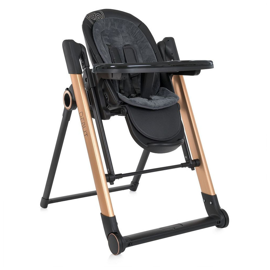 Стілець для годування El Camino ME 1102 DEBUT posh black (ME 1102 posh black) - зображення 1