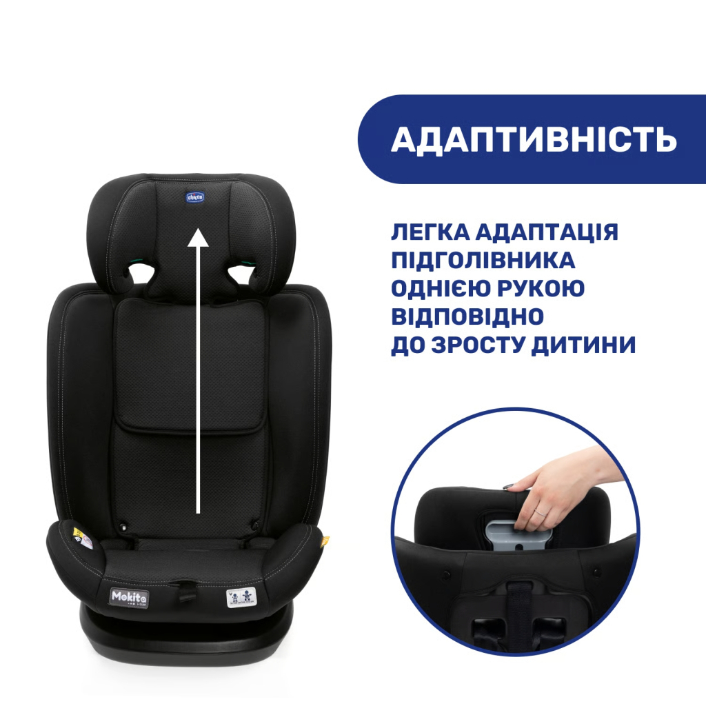 Автокрісло Chicco Mokita i-Size, гр. 1/2/3, чорне (8058664167401) (87033.95) - picture 7