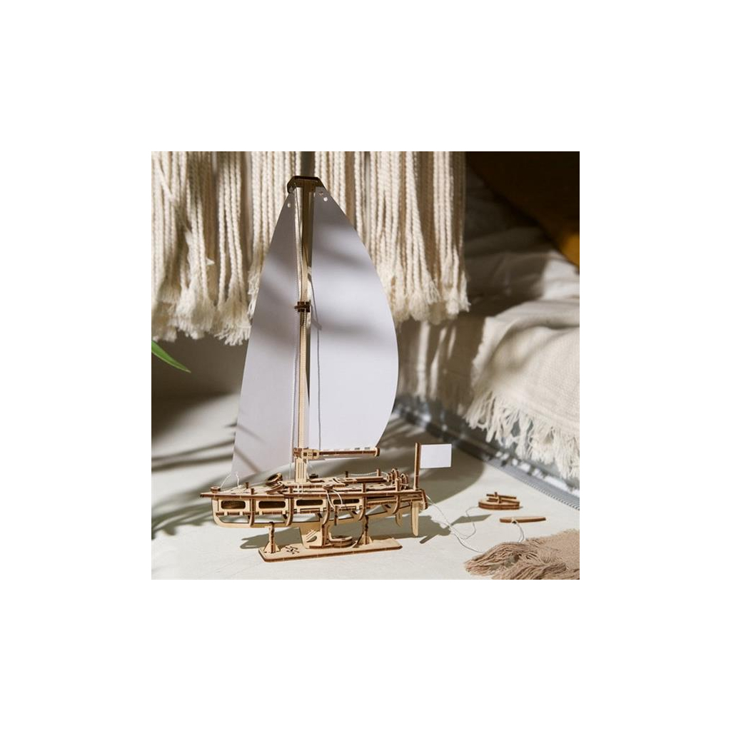Конструктор Ugears механічний 3D Яхта Океанська Красуня (70193) - зображення 9