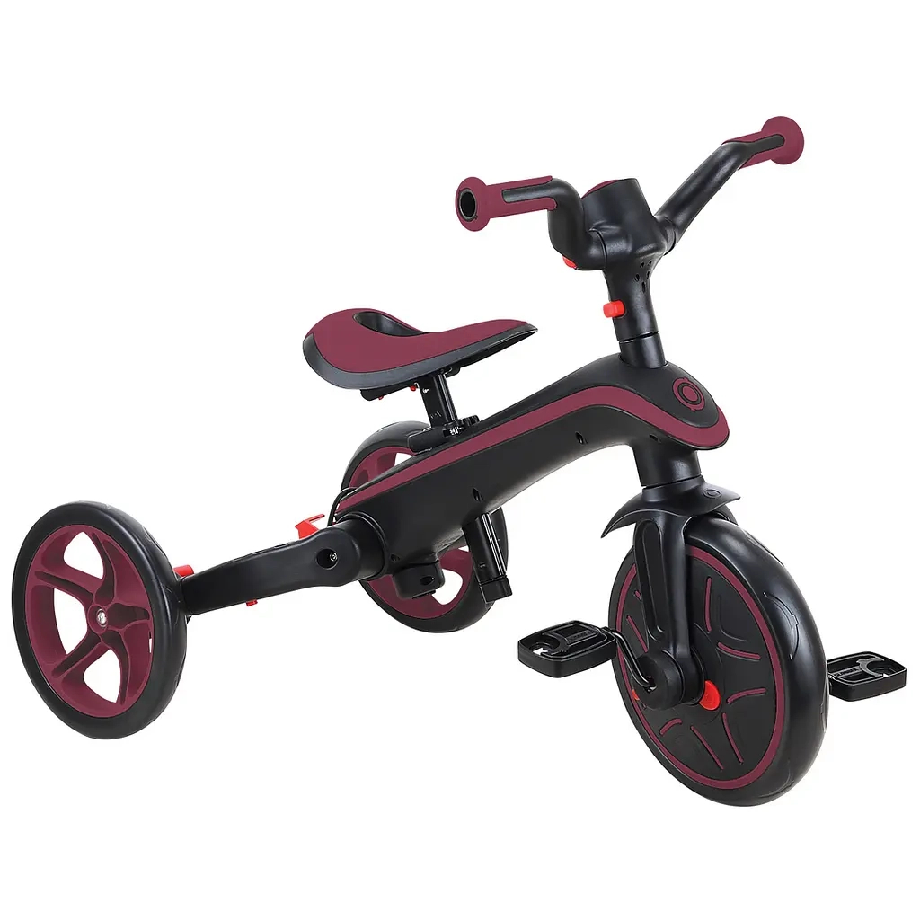 Дитячий велосипед Globber Explorer trike Foldable 4 в 1, бордовий (732-202-2) - зображення 7