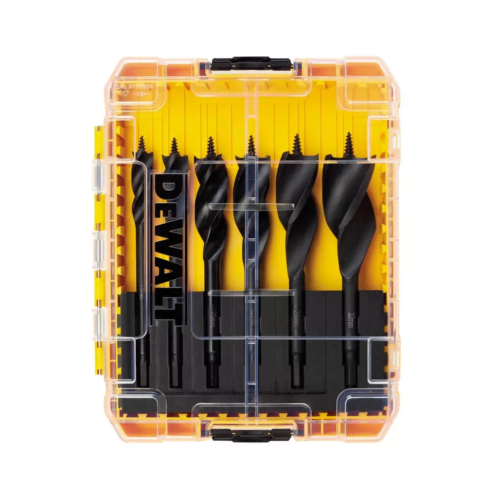 Набір свердл DeWALT спіральних по дереву EXTREME IMPACT, d = 13,16,20,22,25,32 мм (DT90238) - зображення 3