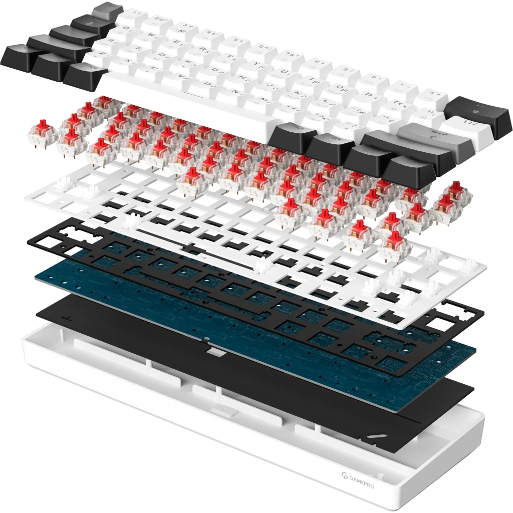 Клавіатура GamePro Genesis Infinity MK130BW Outemu Swithes USB White (MK130BW) - зображення 4
