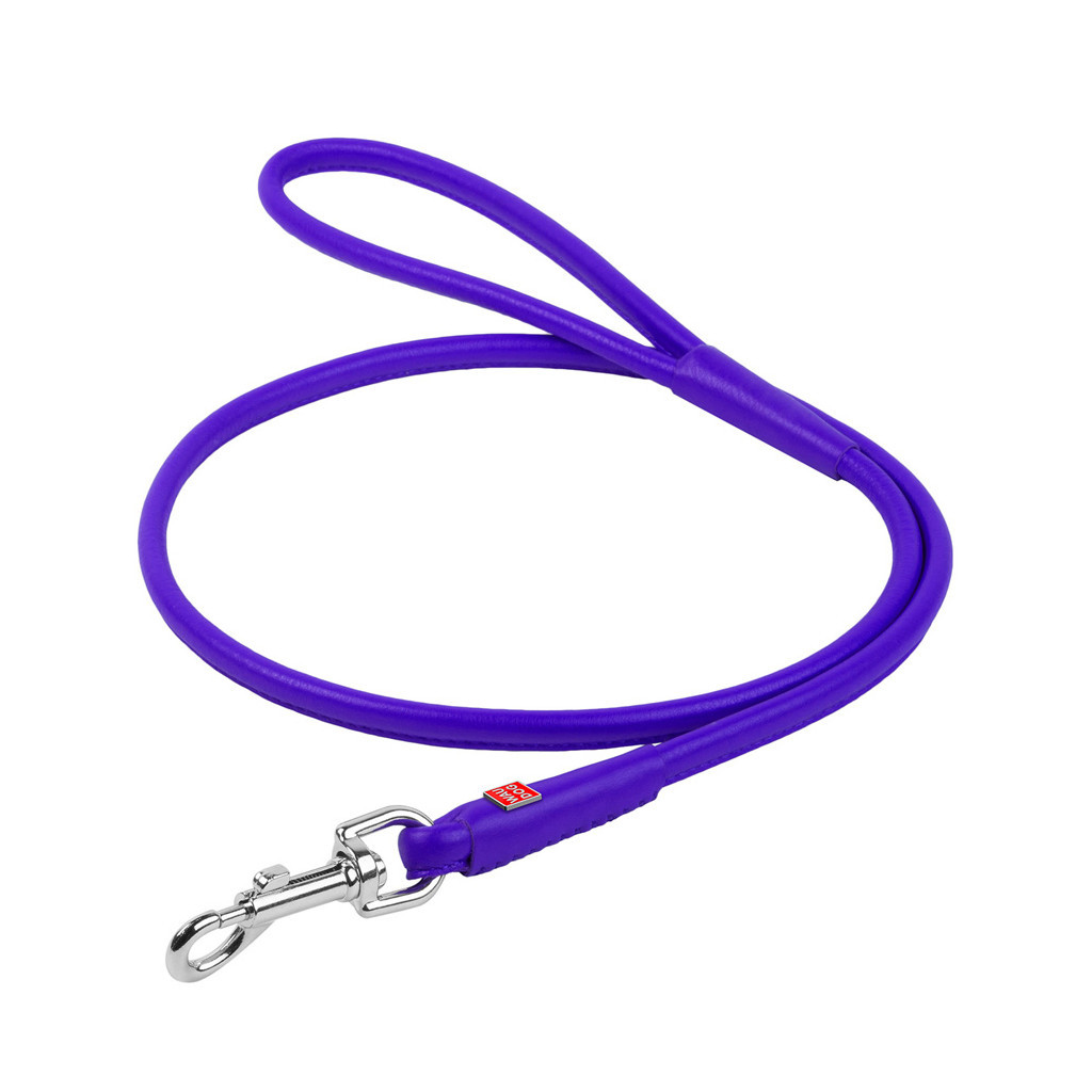 Повідець для собак WAUDOG Glamour круглий XS d 4 мм Д 122 см фіолетовий (33889) - зображення 1