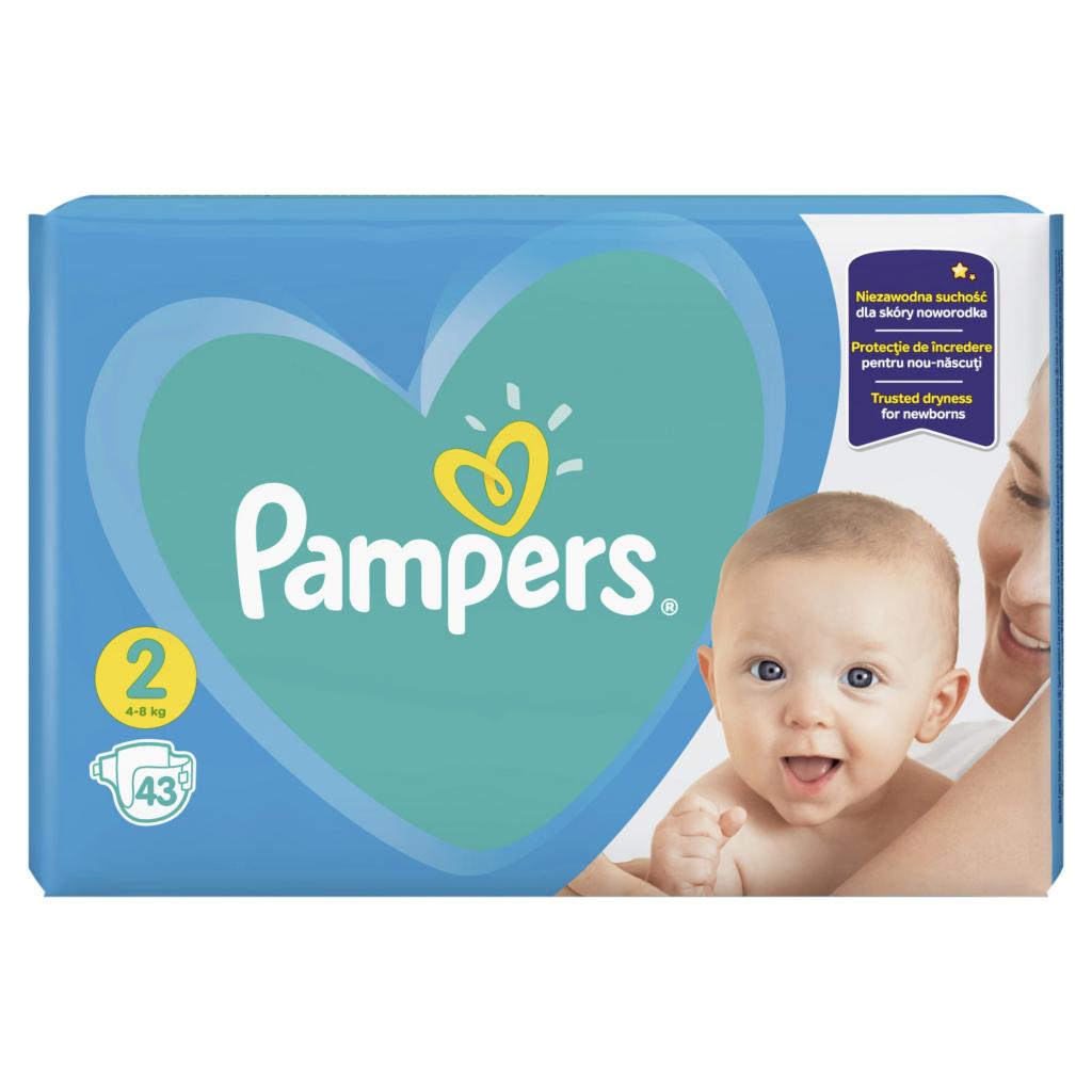 Підгузки Pampers New Baby Mini Розмір 2 (4-8 кг), 43 шт. (8001090910127) - зображення 3