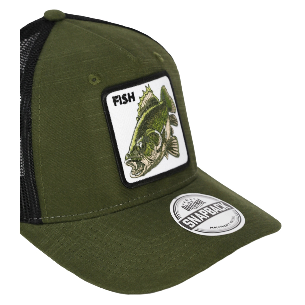 Кепка coFEE Five Panels Snap Fish армійська (SH2026.29/11) - зображення 3