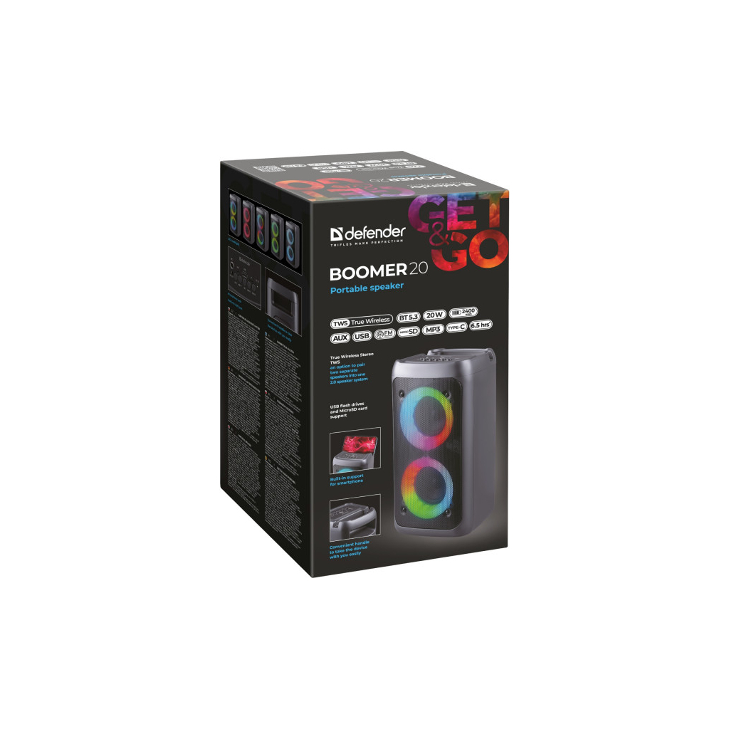 Акустична система Defender Boomer 20 Black (65820) - зображення 7
