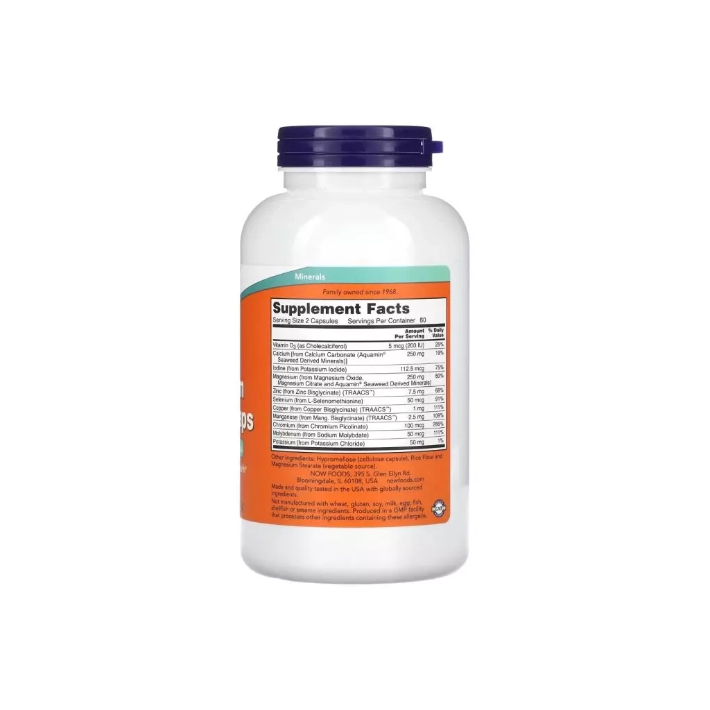 Вітамінно-мінеральний комплекс Now Foods Лакриця та Алоє Віра, DGL with Aloe Vera, 400 мг, 100 капсул¶Мультимінерали повного спектру, Foo (NF1544) - зображення 2