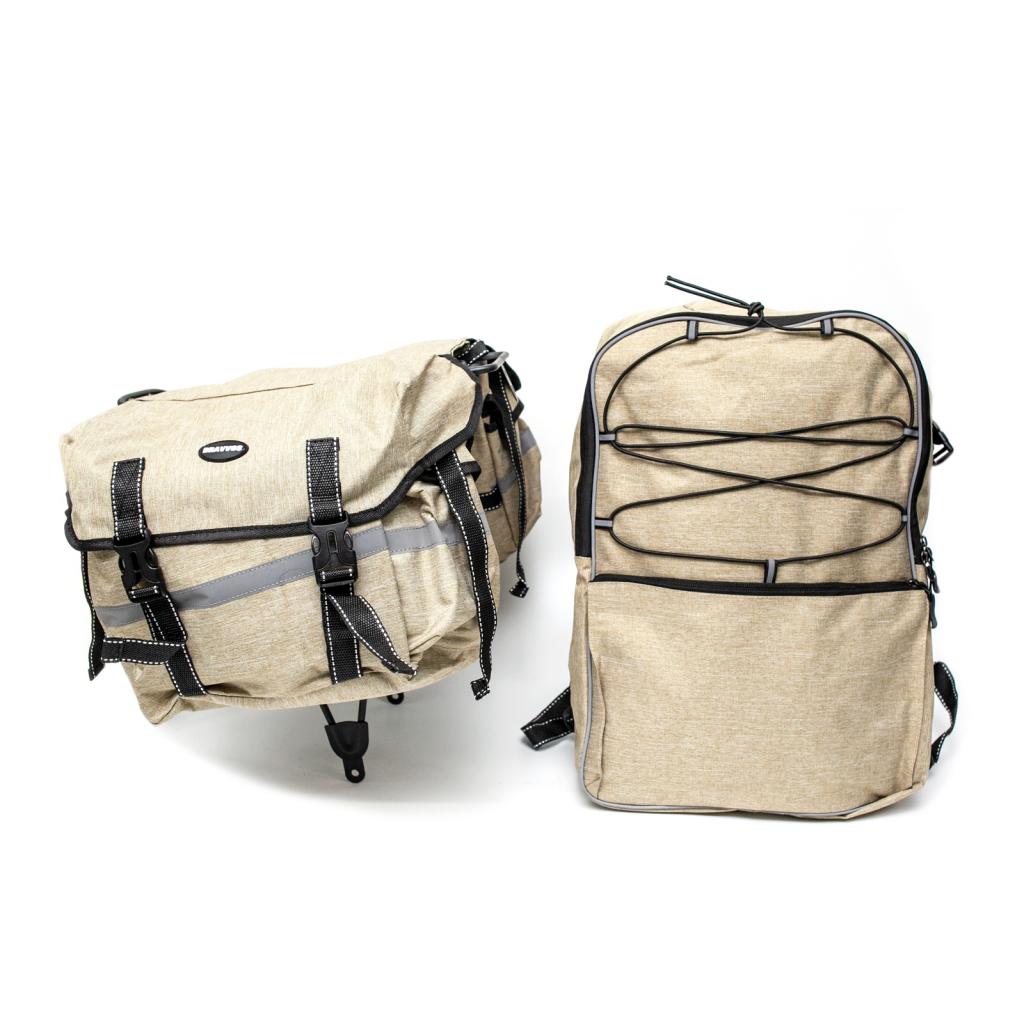 Велосумка на багажник Bravvos 43x29x10 cm "штани" F-091 (BIB-026) - зображення 2