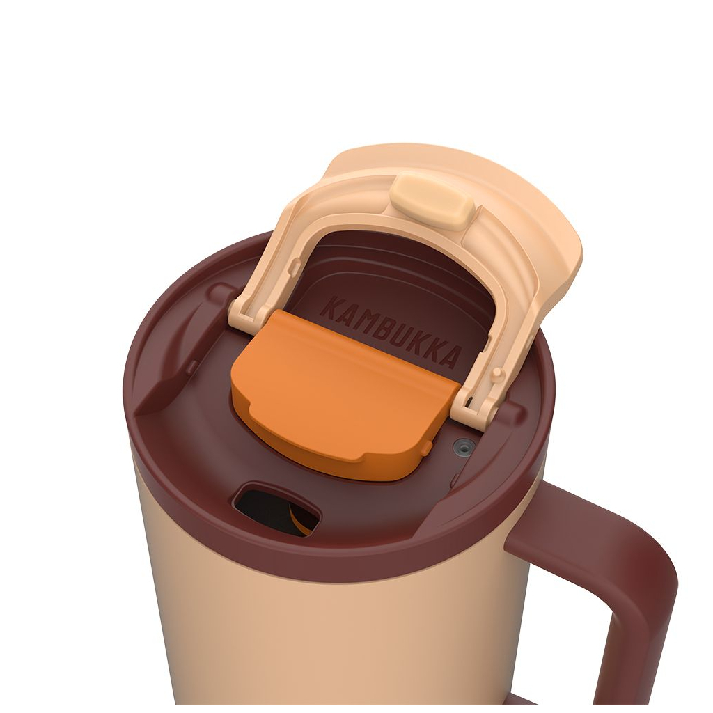 Термокружка Kambukka Rio Almond Dream 950 мл Бежева з коричневим (11-08001) - зображення 4