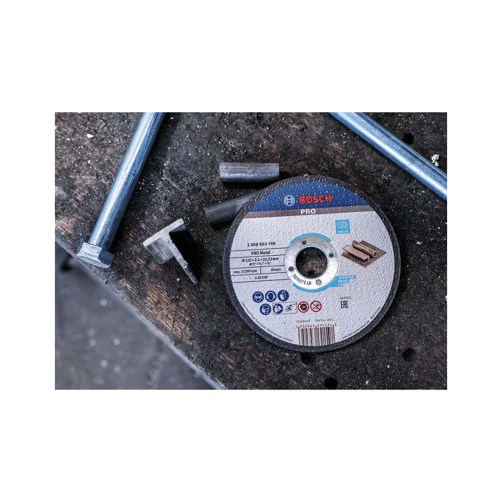 Круг відрізний Bosch Standard по металу 125 х 2.5мм, прямий (2.608.603.166) - зображення 2