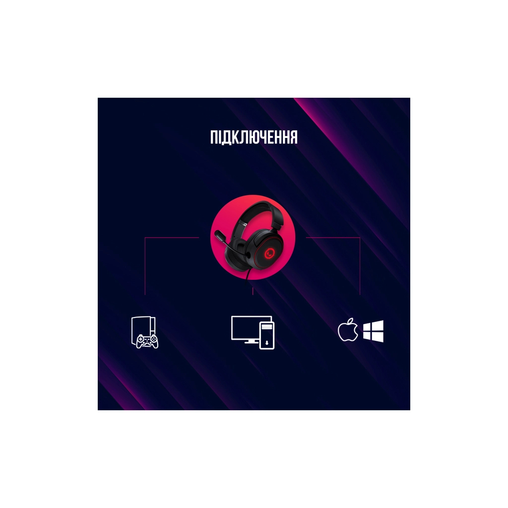 Навушники Lorgar Kaya 460 Gaming RGB USB Black (LRG-GHS460) - зображення 12
