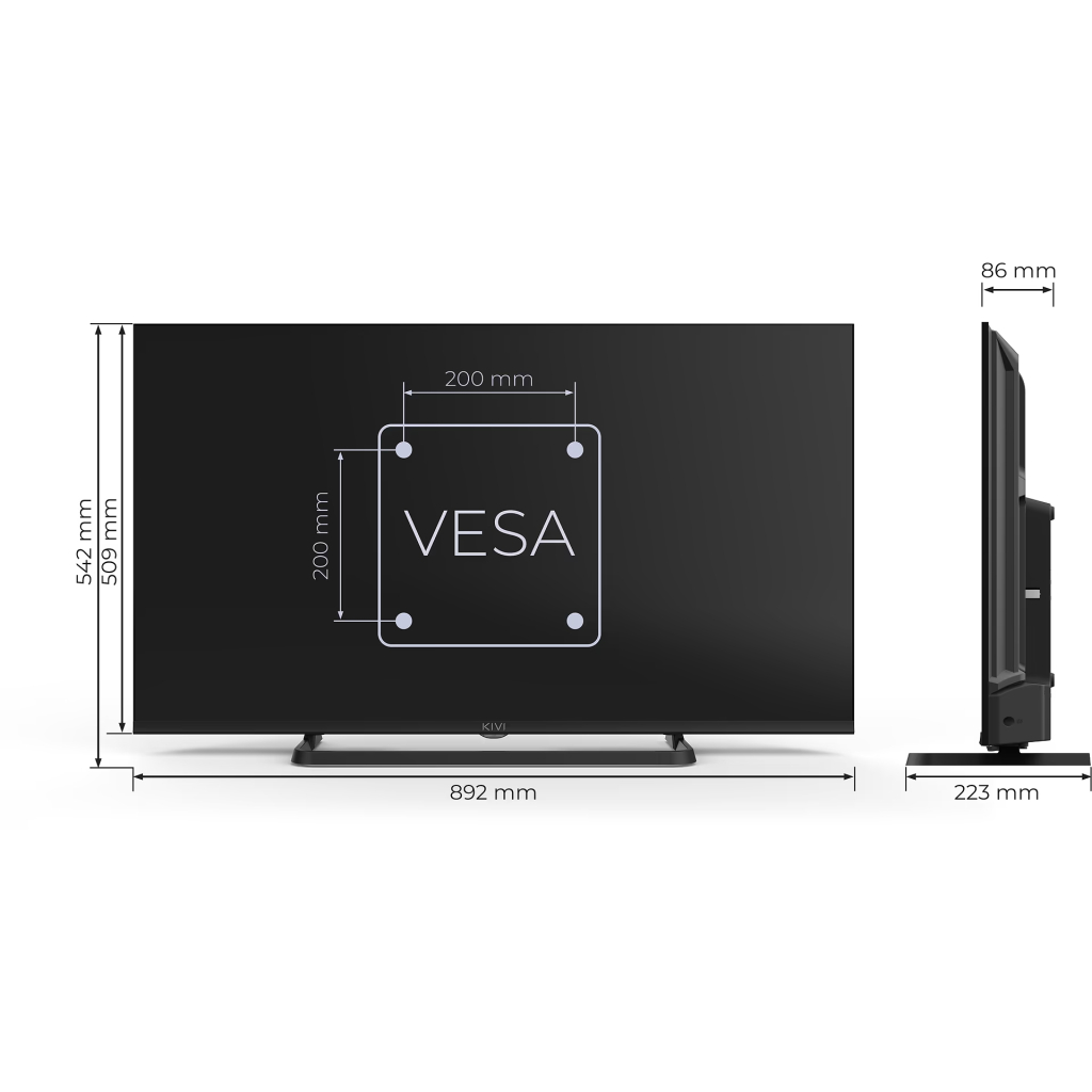 Телевізор Kivi 40F710QB - зображення 4