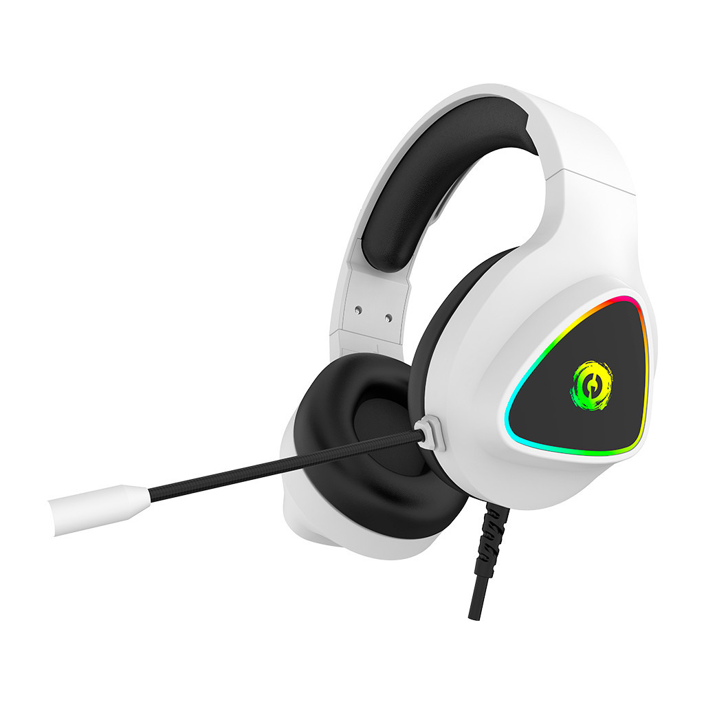 Навушники Canyon GH-6 Shadder Gaming 3.5 мм RGB White (CND-SGHS6W) - зображення 1
