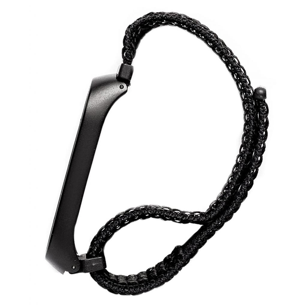 Ремінець до фітнес браслета XoKo Nylon для Xiaomi Mi Band 3/4 Black (XK-XM-NL-BK) - зображення 2