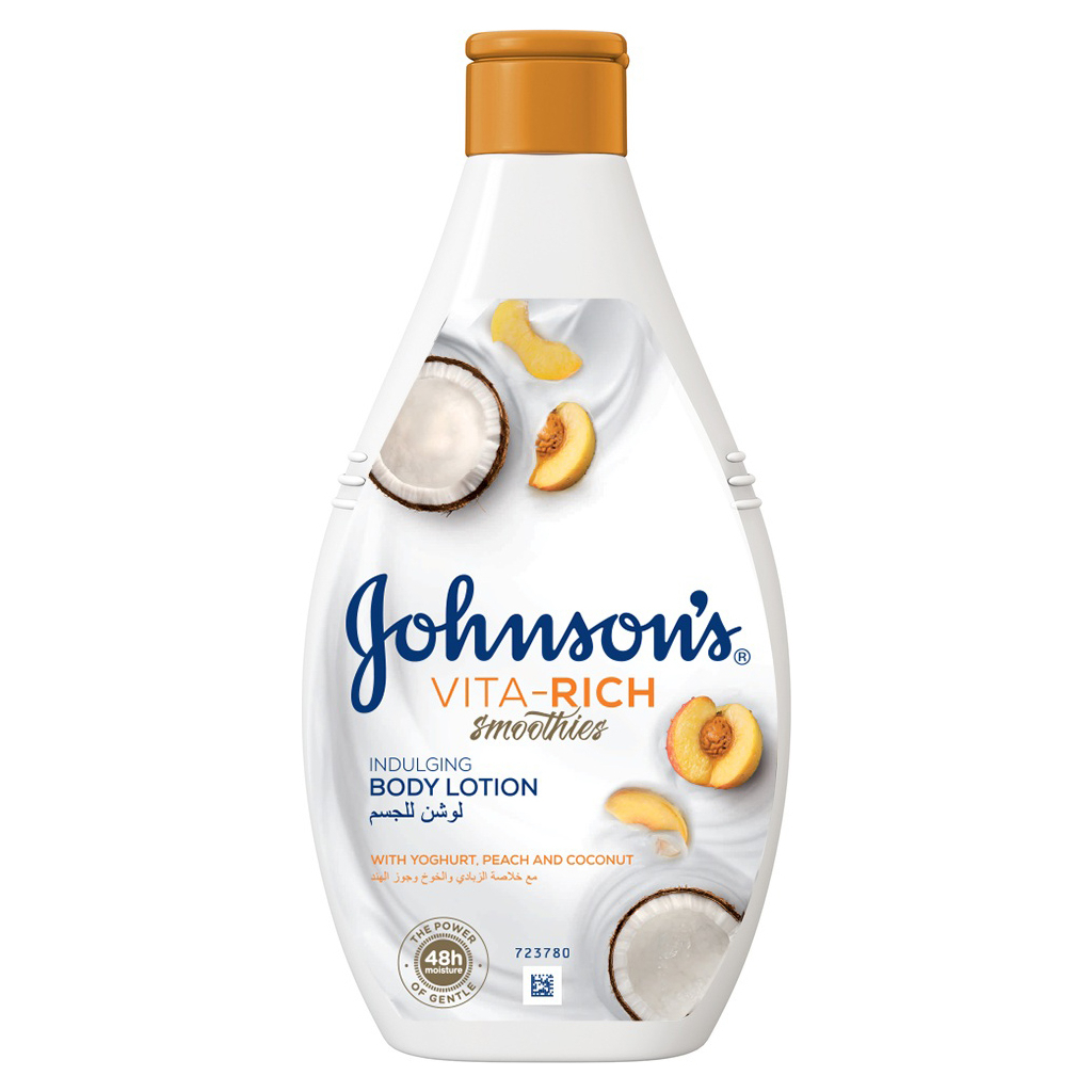Лосьйон для тіла Johnson's Релаксний з йогуртом, кокосом і екстрактом персика 400 мл (3574661385181/3574661385709) - зображення 1