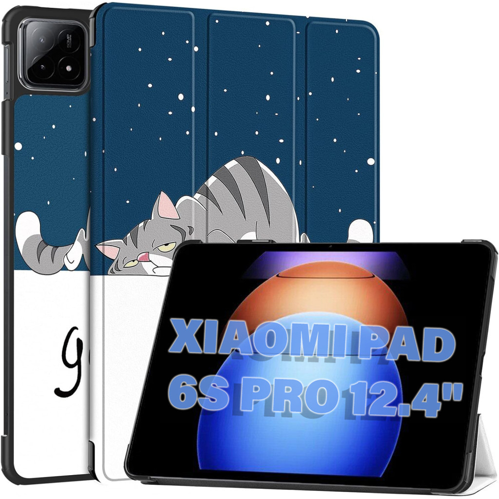 Чохол до планшета BeCover Smart Case Xiaomi Pad 6S Pro 12.4" Good Night (711088) - зображення 2