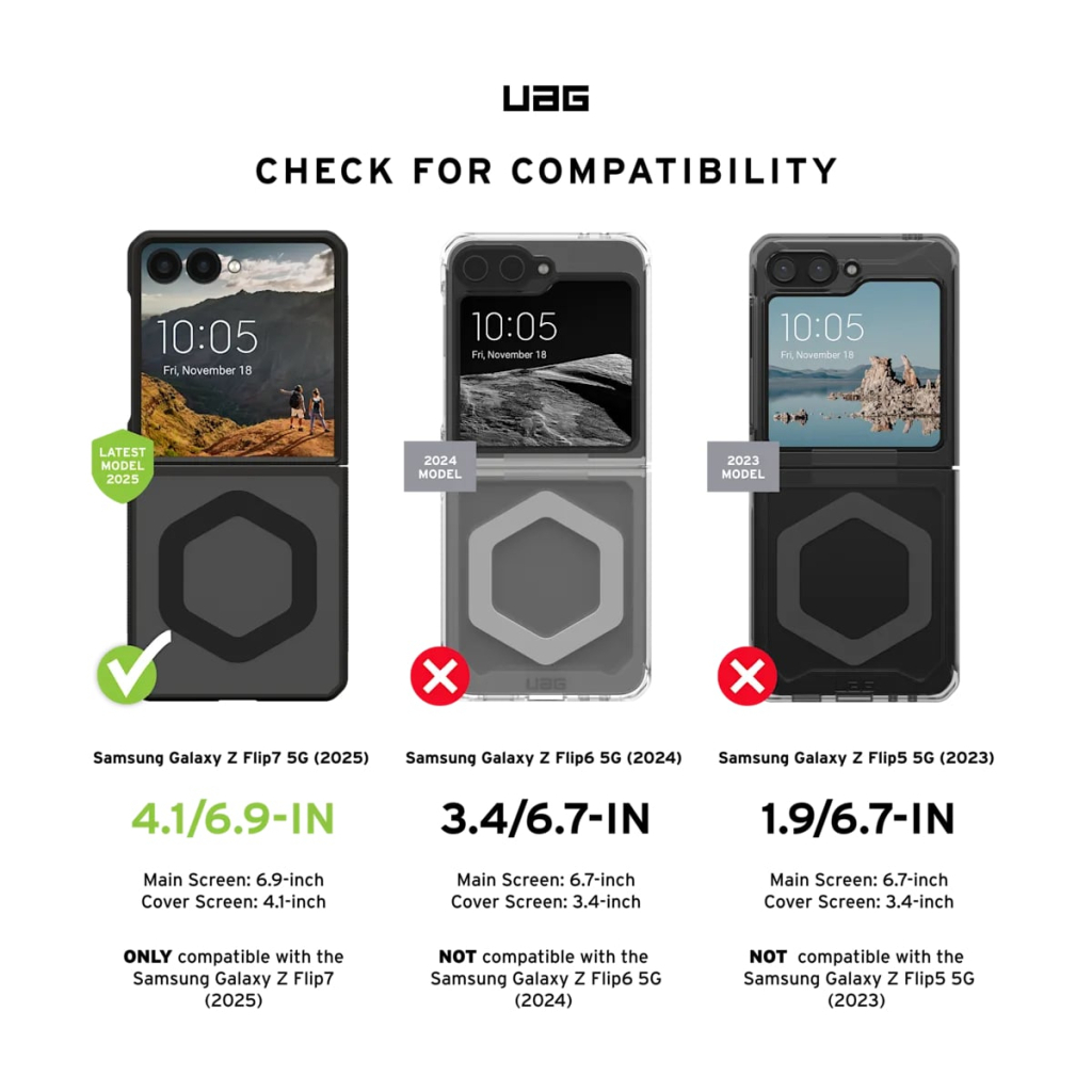 Чохол до мобільного телефона UAG Mouve with Magnet Samsung Galaxy Z Flip 7 Ash (214504113131) - зображення 8