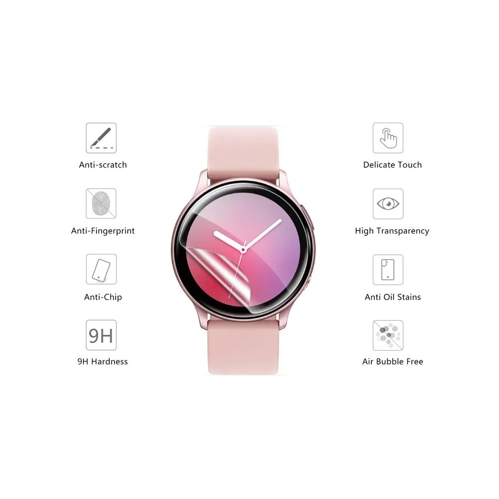 Плівка захисна Drobak Hydrogel Samsung Galaxy Watch 4 44mm (2шт) (313152) (313152) - зображення 2