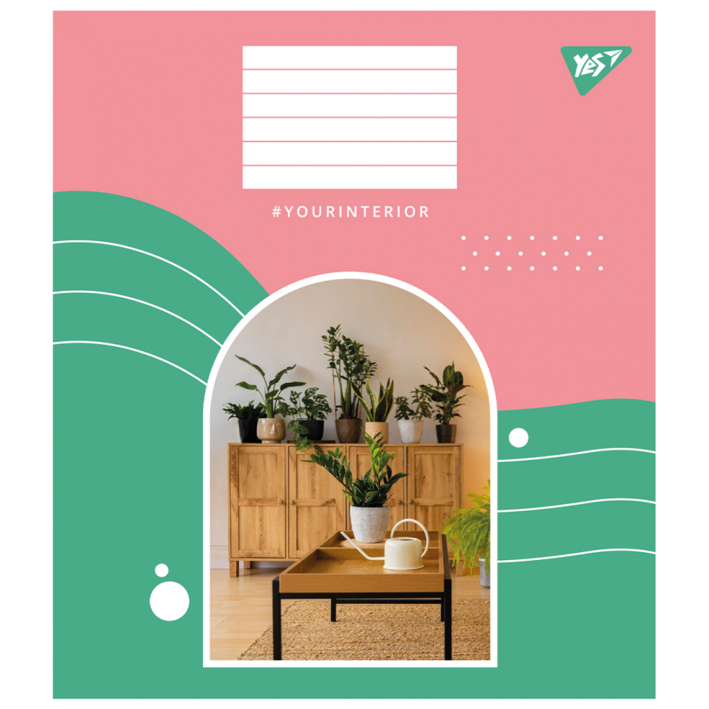 Зошит Yes Your interior А5 48 аркушів лінія (767134) - зображення 4