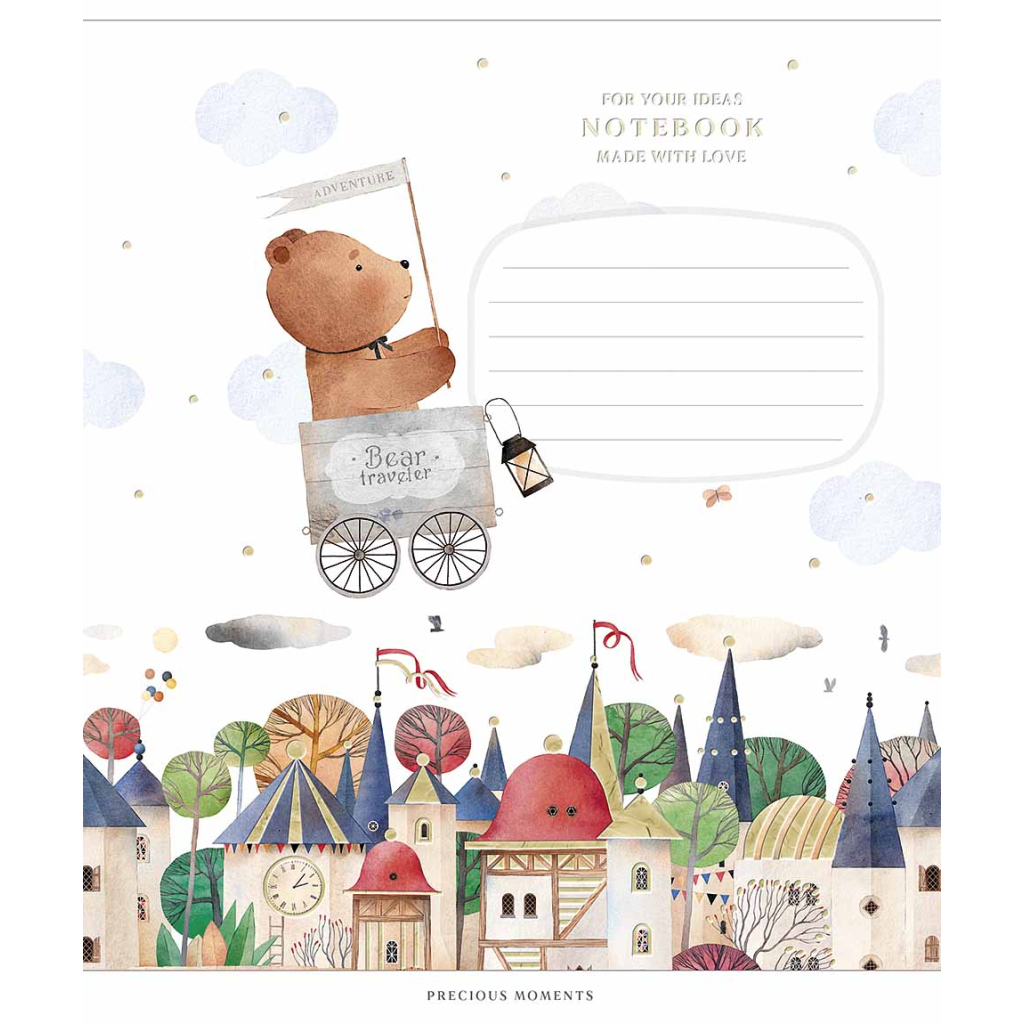 Зошит Школярик Precious moments 12 аркушів коса лінія (012-3506C) - зображення 5