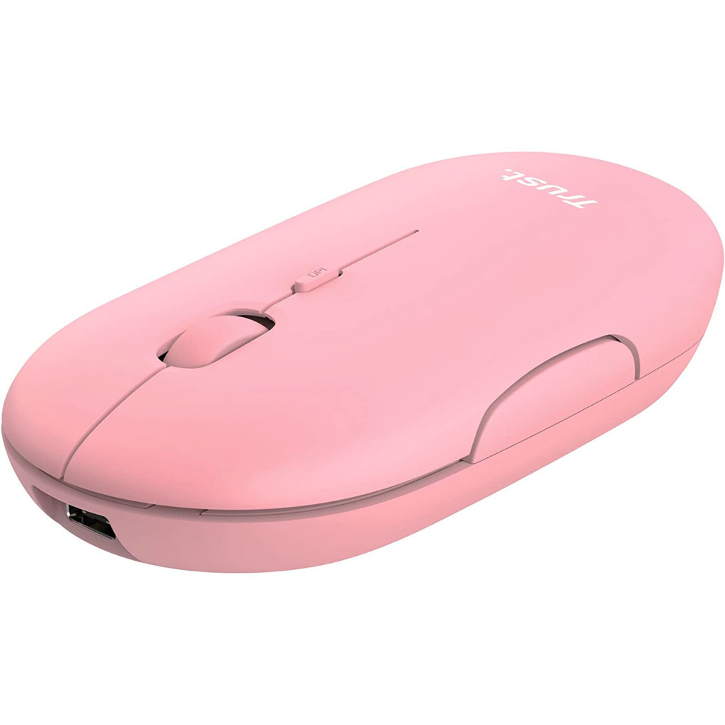 Мишка Trust Puck Wireless/Bluetooth Silent Pink (24125) - зображення 3