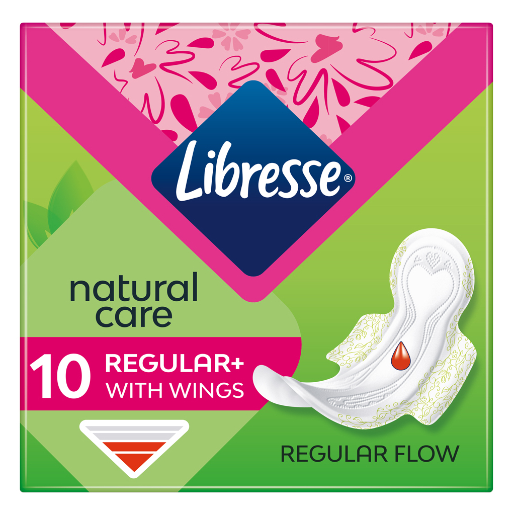 Гігієнічні прокладки Libresse Natural Care Ultra Clip Normal 10 шт (7322540523300) - зображення 1
