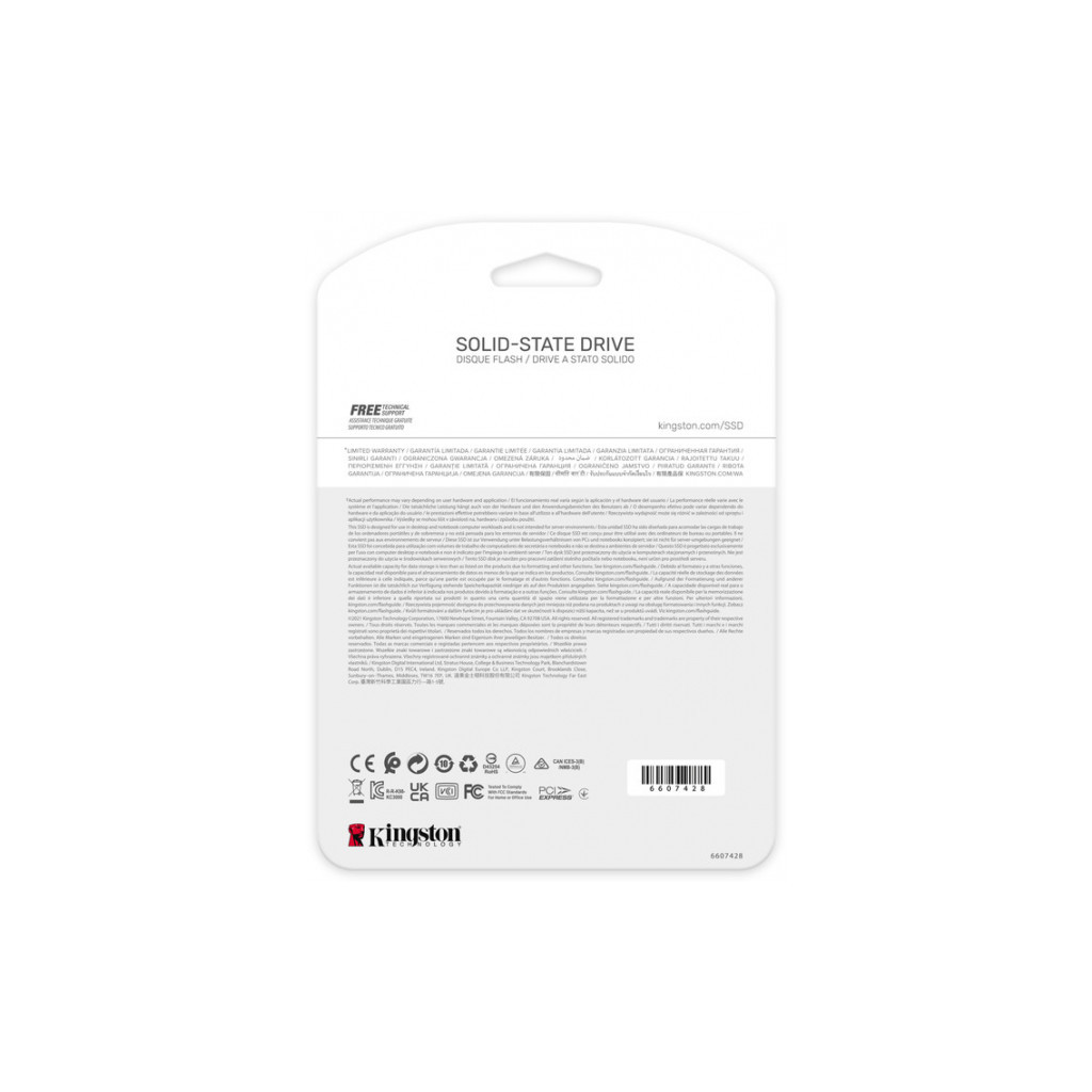 Накопичувач SSD M.2 2280 2TB Kingston (SKC3000D/2048G) - изображение 5