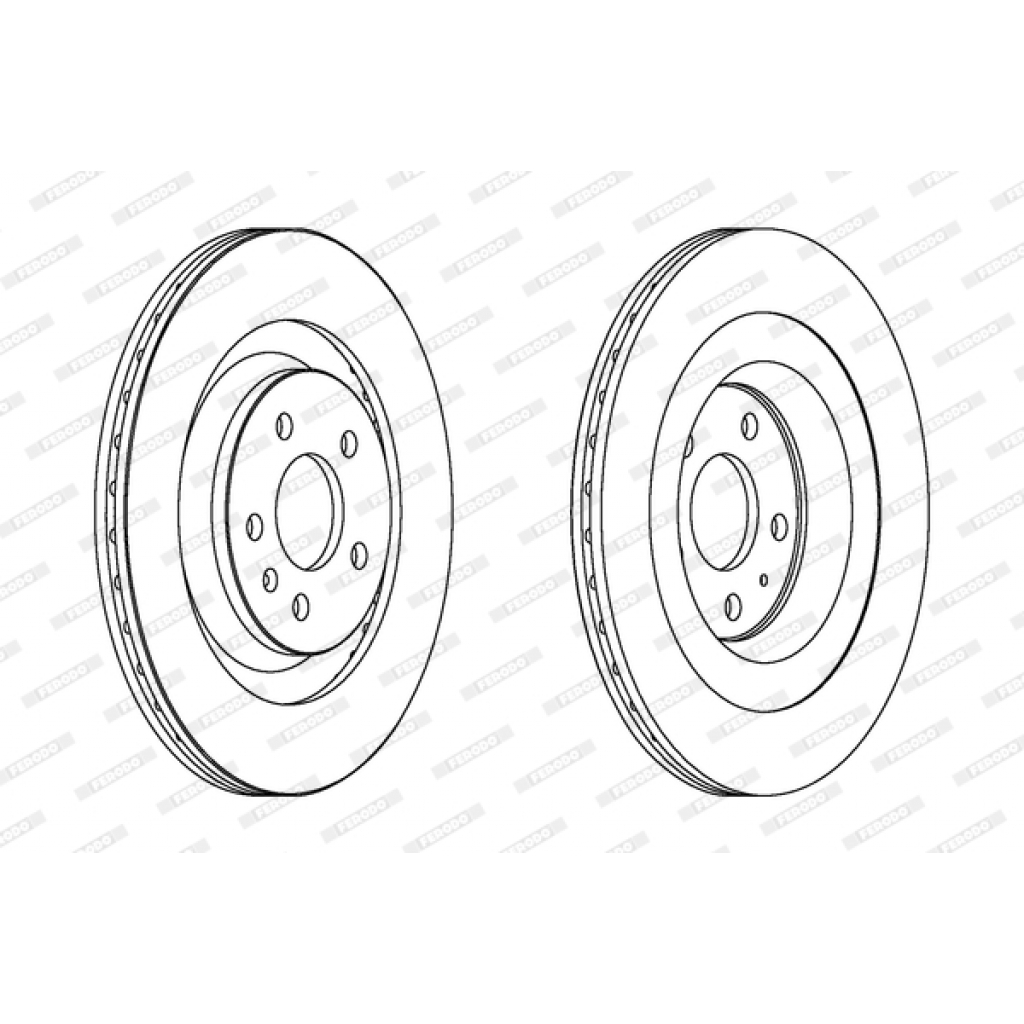 Гальмівний диск FERODO DDF1667C - зображення 1