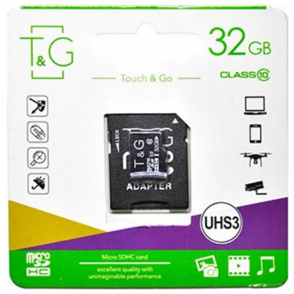Карта пам'яті T&G 32GB microSDHC class 10 UHS-I U3 (TG-32GBSD10U3-01) - изображение 2