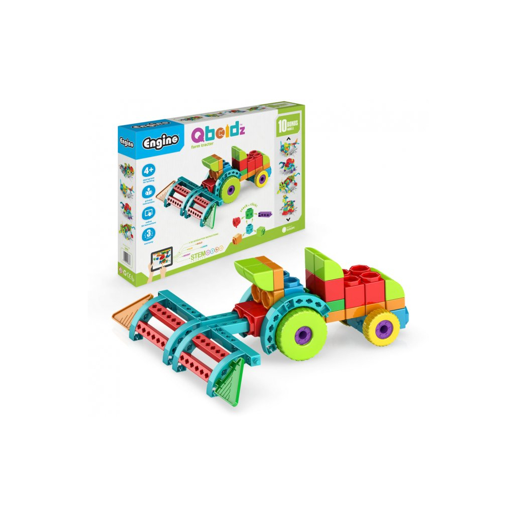 Конструктор Engino Qboidz Фермерський трактор з 10 бонусними (QB50) - зображення 2