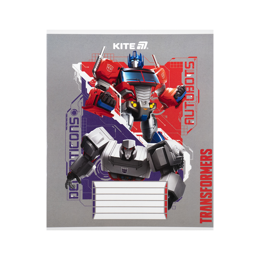 Зошит Kite Transformers, 12 аркушів, коса лінія (TF25-235) - зображення 6