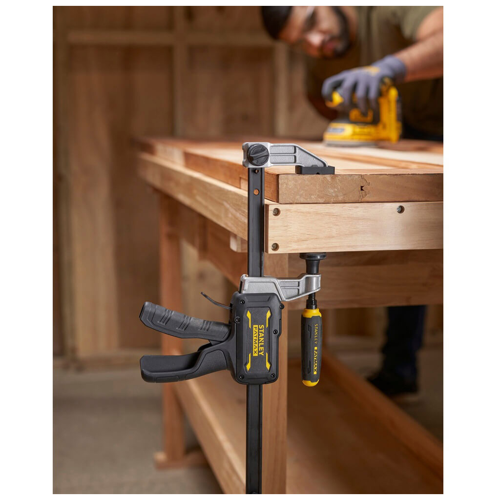 Струбцина Stanley FatMax гібридна, 300мм, тиск мін/макс 136/374 кг (FMHT83006-0) - зображення 4