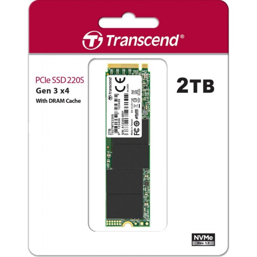 Накопичувач SSD M.2 2280 2TB Transcend (TS2TMTE220S) - зображення 2