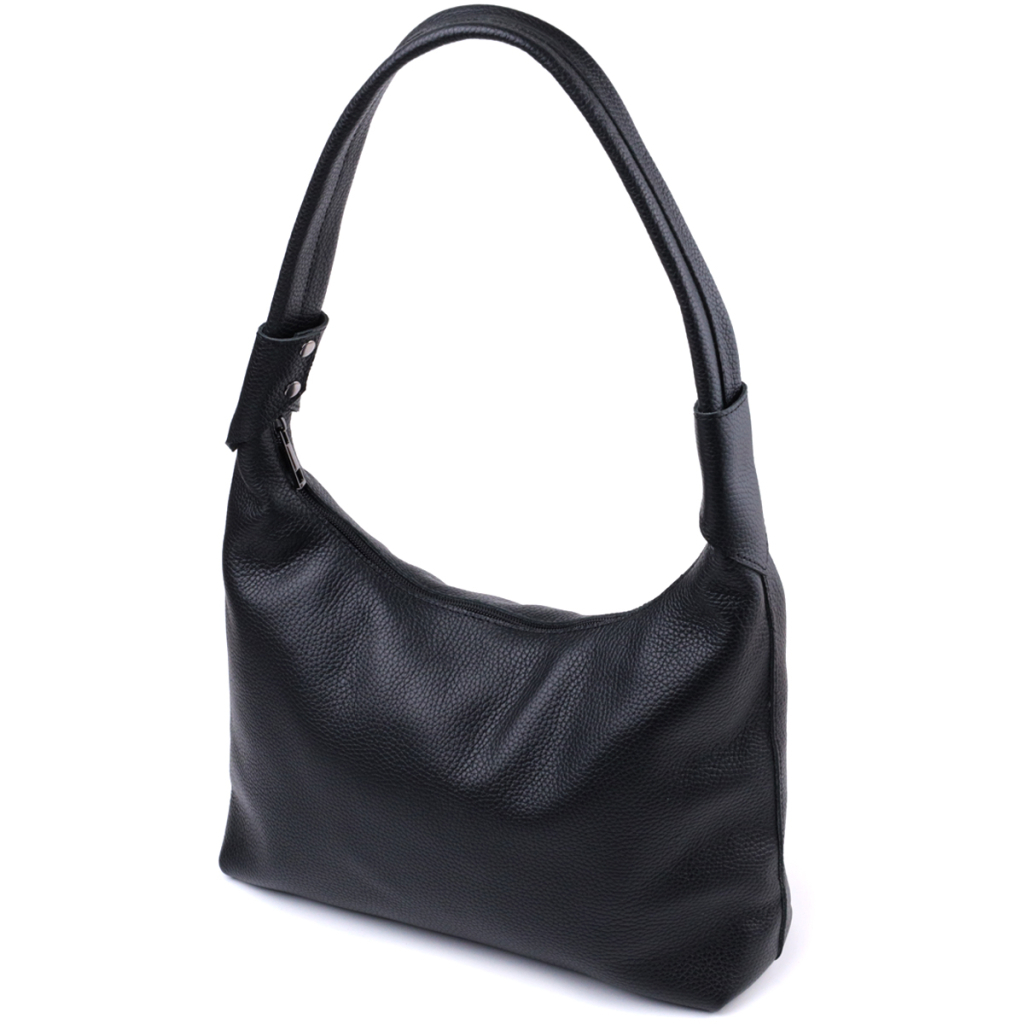 Сумка Shvigel З натуральної шкіри флотар Чорна (22827) - зображення 2