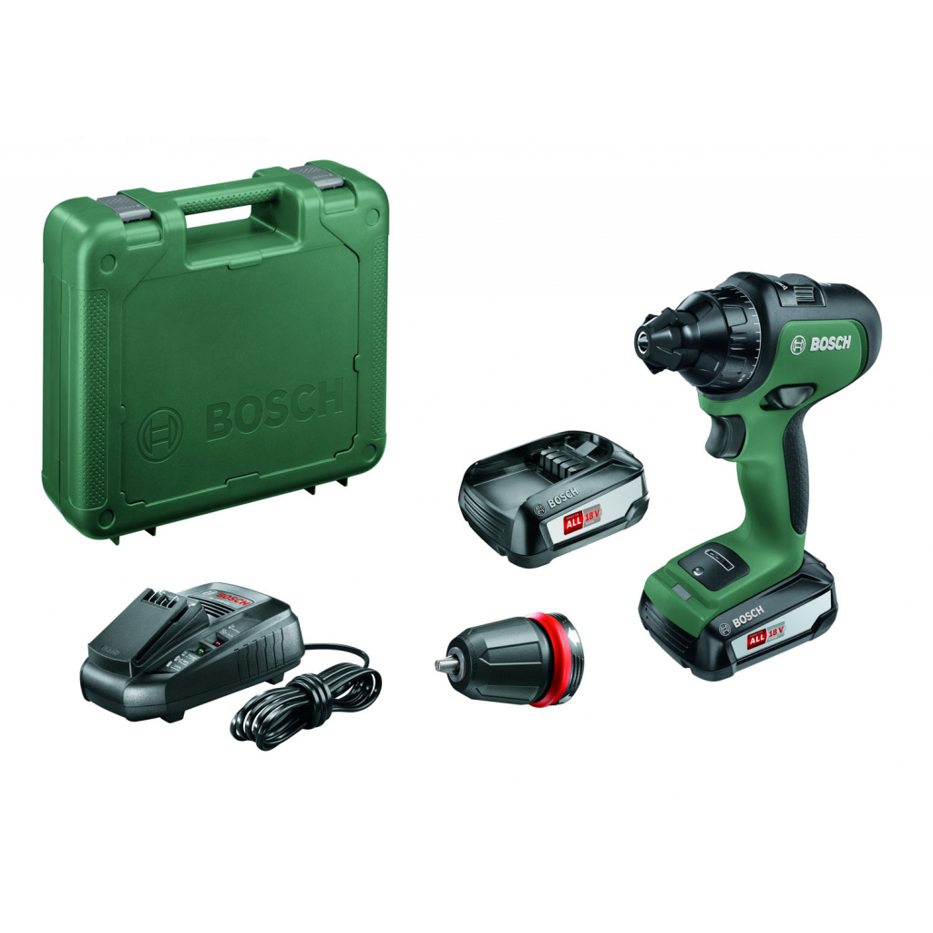Шуруповерт Bosch AdvancedDrill 18, акумуляторний, 2*2.5Аh, біти, кейс (0.603.9B5.001) - изображение 2