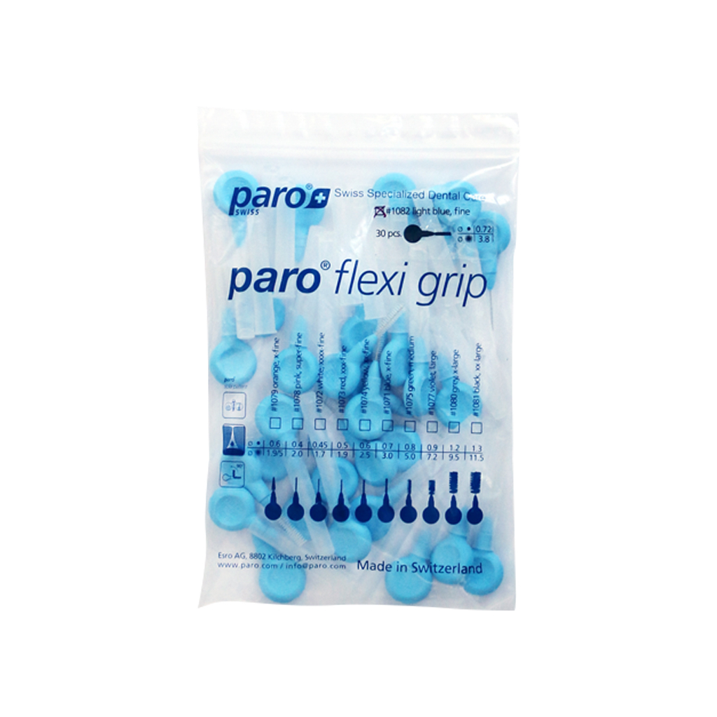 Щітки для міжзубних проміжків Paro Swiss Flexi Grip тонкі Ø 3.8 мм 30 шт. (7610458810828) - зображення 2