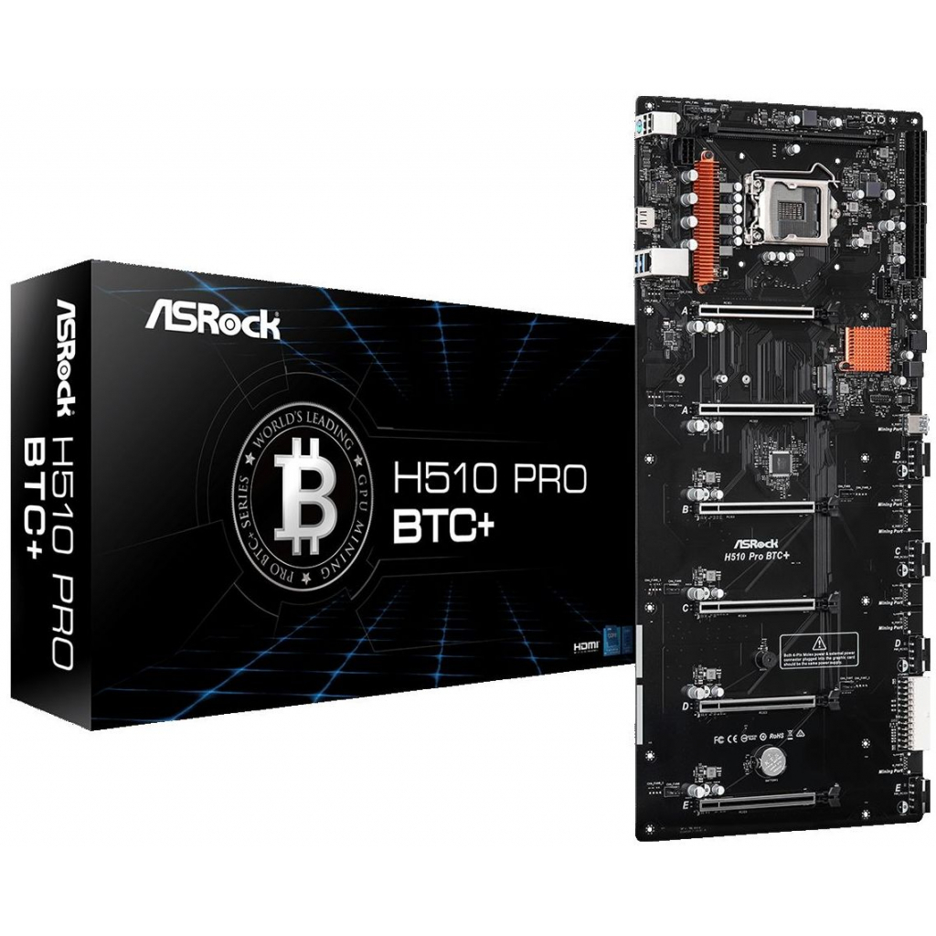 Материнська плата ASRock H510PROBTC+ (H510 PRO BTC+) - зображення 1