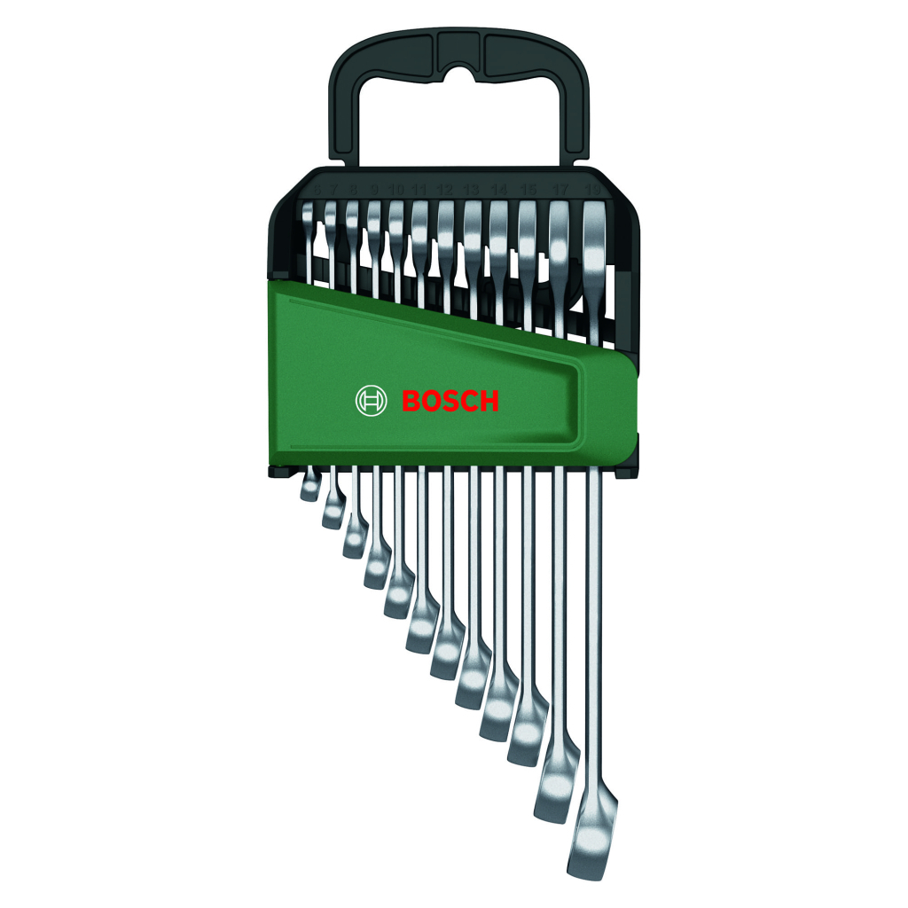 Ключ Bosch гайковий, набір 12шт, комбінований, 6-19мм, CrV (1.600.A02.Z9D) - зображення 1