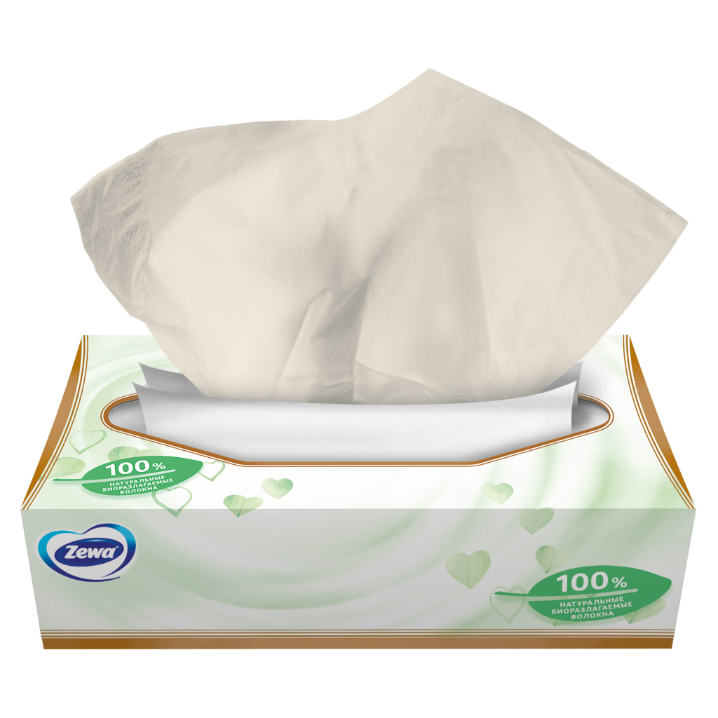 Серветки косметичні Zewa Softis Natural Soft 80 шт. (7322541351414) - зображення 3