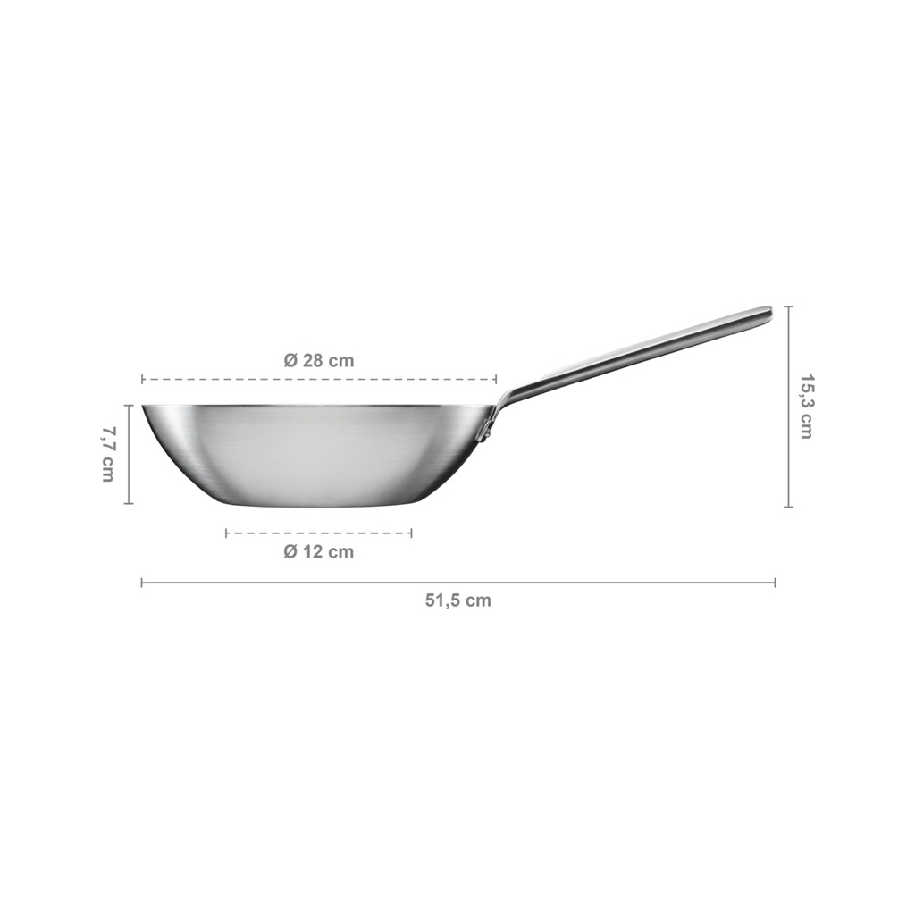 Сковорода Fiskars Вок Norden 28 см без покриття (1067630) - зображення 7