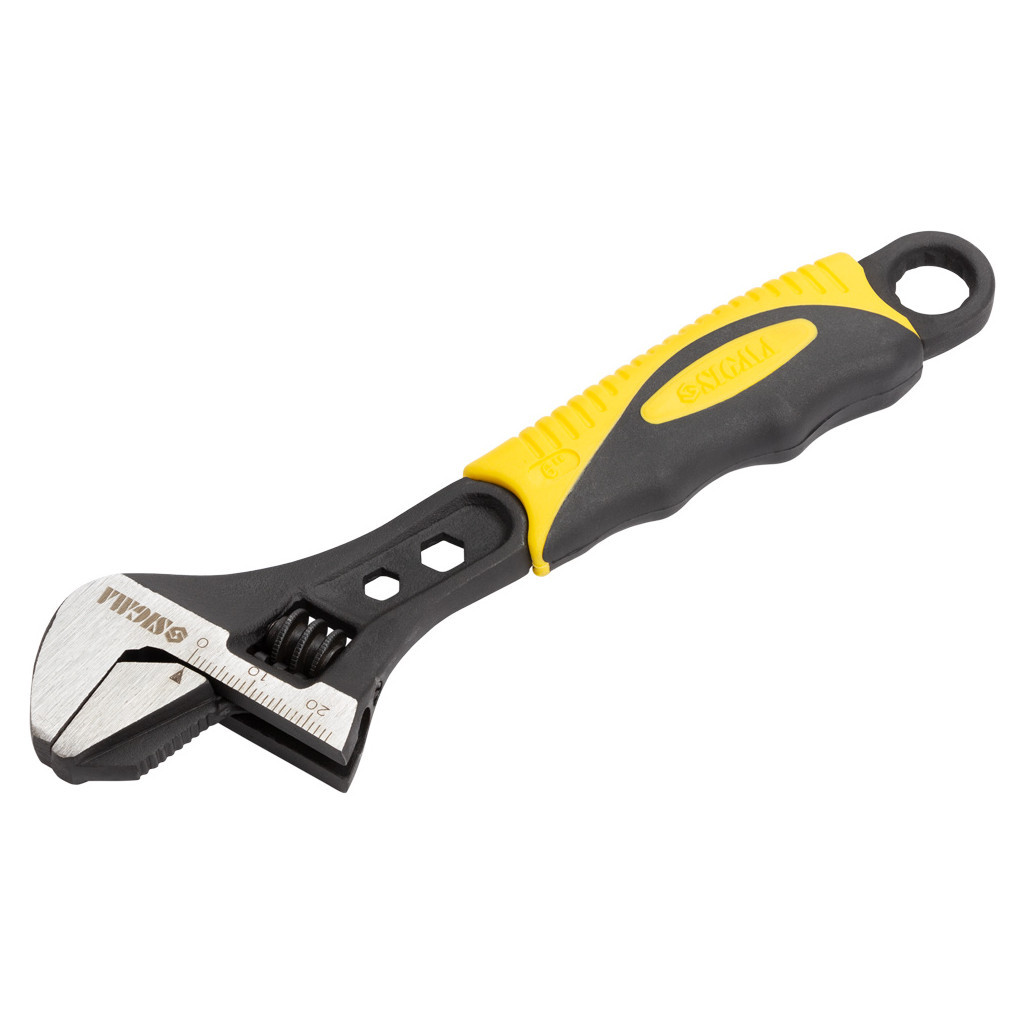 Ключ Sigma розвідний з переставною губкою 150мм, 0-24мм CrV (TPR) (4100911) - зображення 6