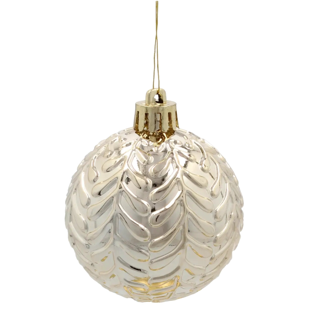 Ялинкова іграшка Chomik пластикові кульки 16 шт, 6см, мікс кольорів (5900779900004) - зображення 4