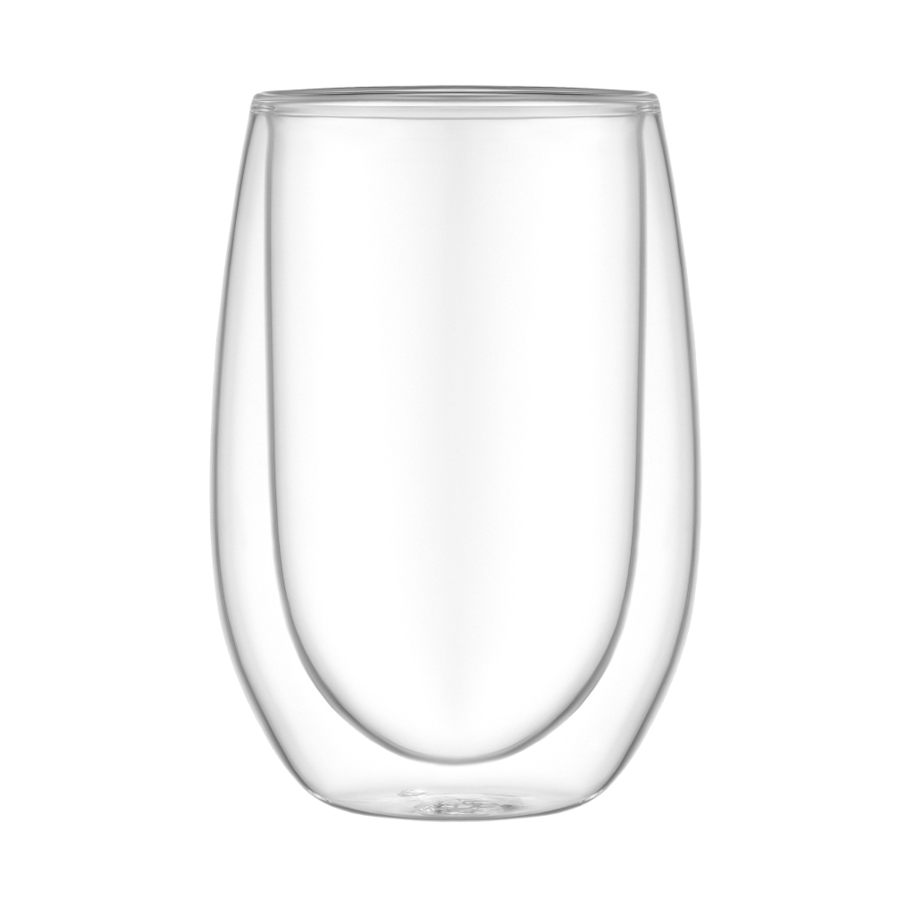 Набір склянок Ardesto з подвійними стінками BV 350 мл 2 шт прозорий (AR2635BV) - зображення 3