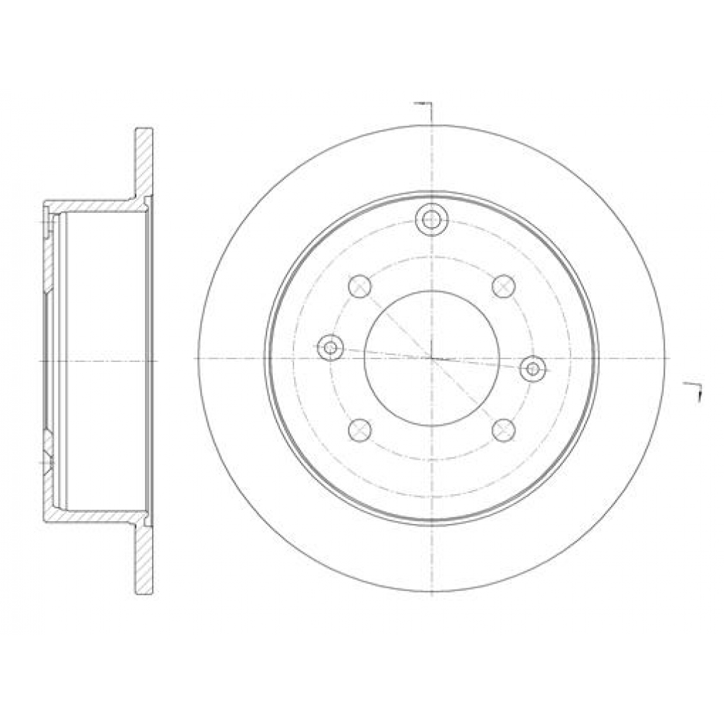 Гальмівний диск REMSA 6757.00 - зображення 1