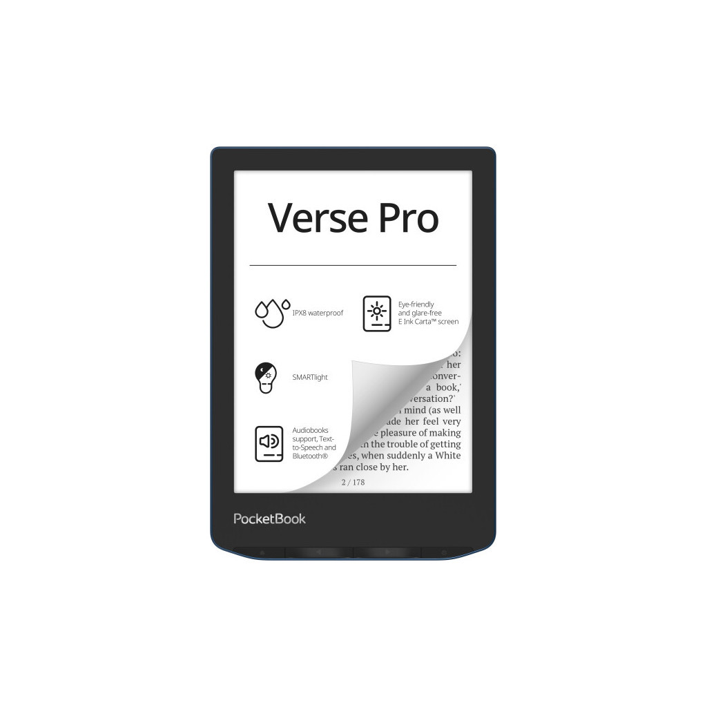 Електронна книга Pocketbook 634 Verse Pro, Azure (PB634-A-CIS) - зображення 1