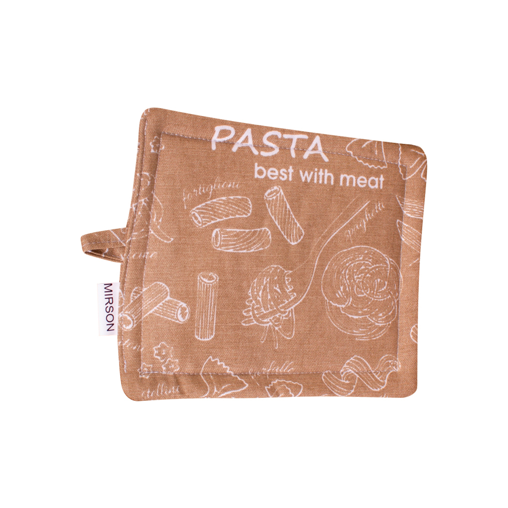Кухонна прихватка MirSon рогожа/напівпанама №202 - Brown paste (2200006753858) - зображення 1