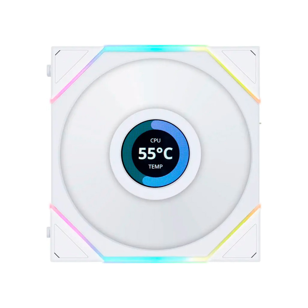 Кулер до корпусу Lian Li Reverse TL LCD 120-1, White Cooler (G99.12RTLLCD1W.00) - зображення 3