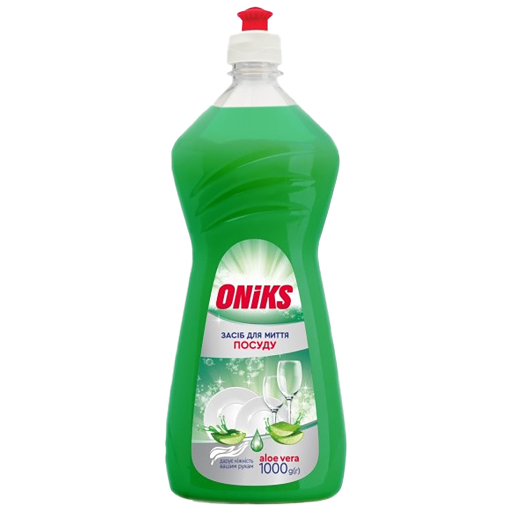 Засіб для ручного миття посуду Oniks Алое вера 1000 г (4820191760653) - зображення 1