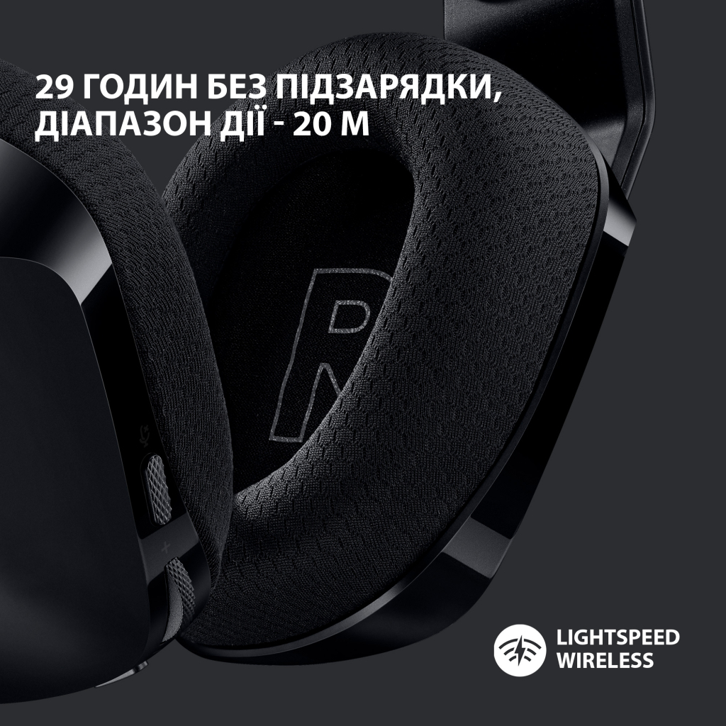 Навушники Logitech G733 Lightspeed Wireless RGB Gaming Headset Black (981-000864) - зображення 3