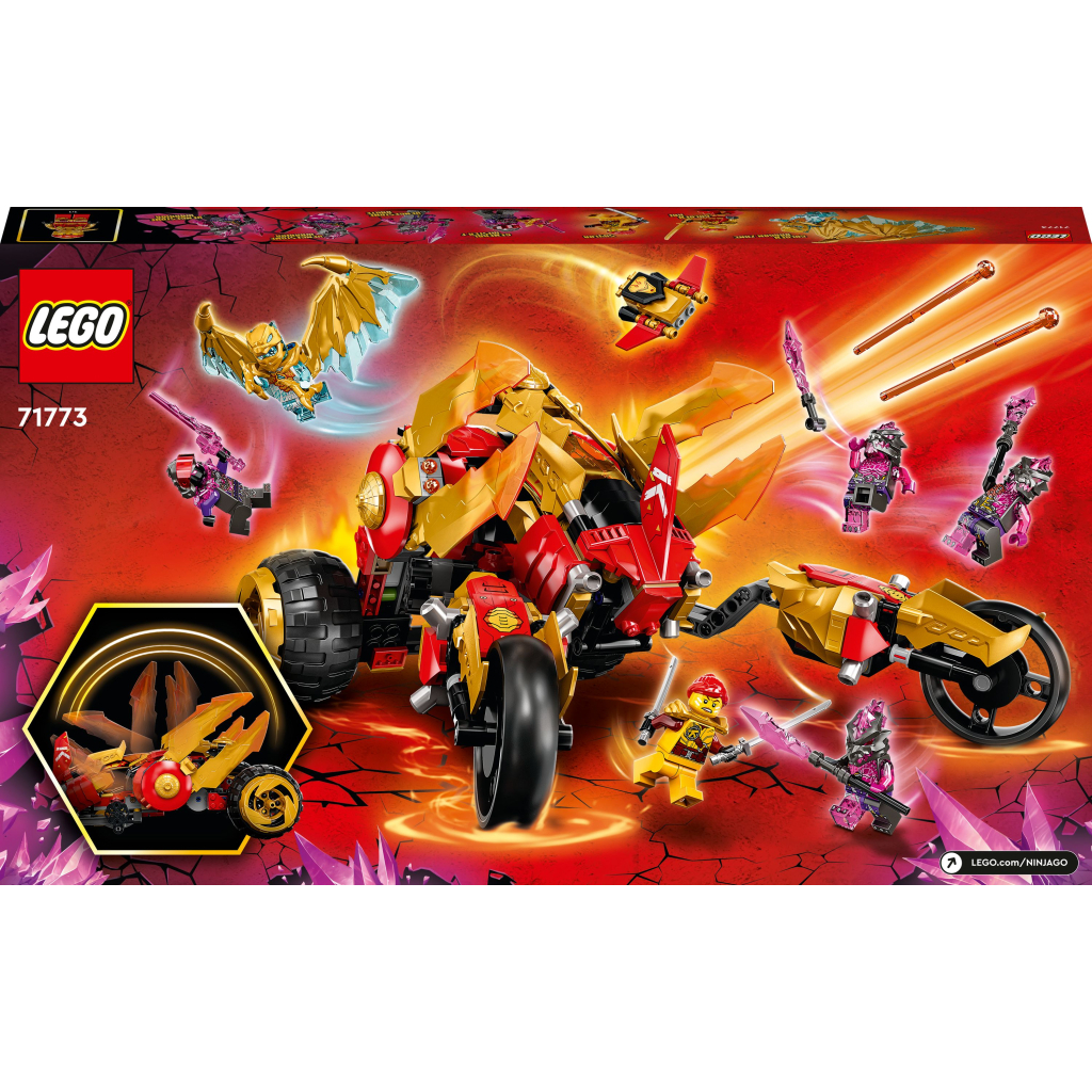 Конструктор LEGO Ninjago Рейдер Золотого дракона Кая 624 деталі (71773) - зображення 10